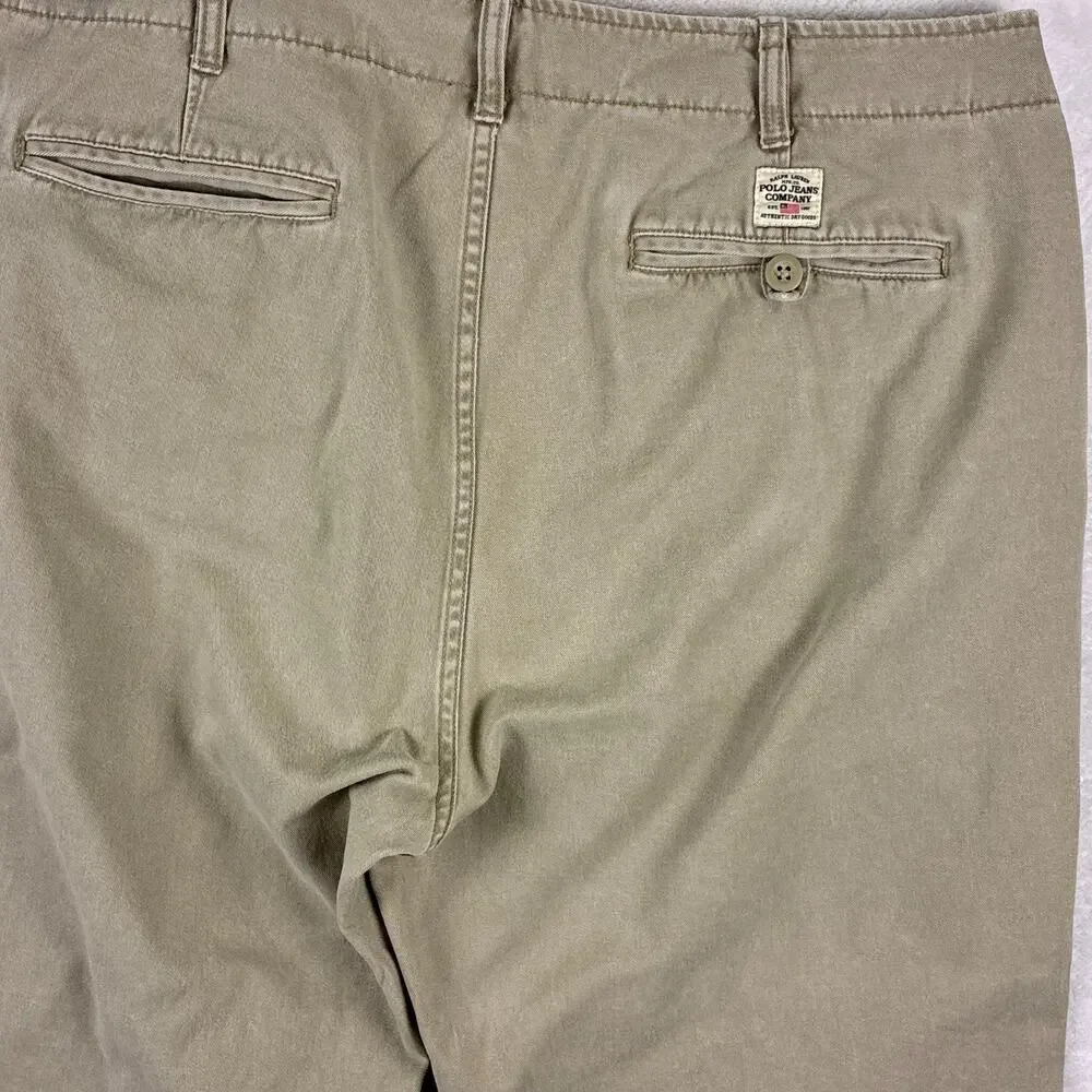 VTG Polo Jeans Co Ralph Lauren Field Pants Mens 38x30 RL 67 Military Baggy Y2K